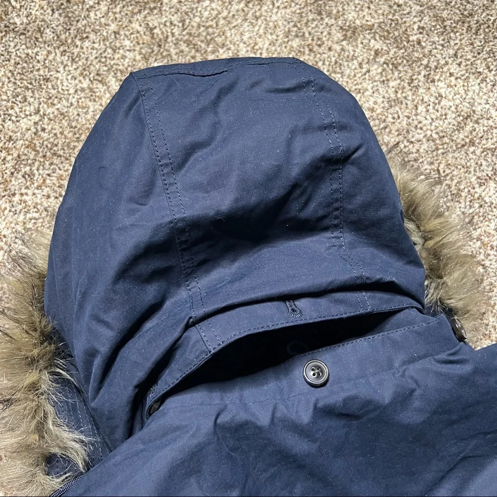 NWOT Abercrombie & Fitch Down Filled Insulated Jacket Coat Size XL Blue - Picture 9 of 11